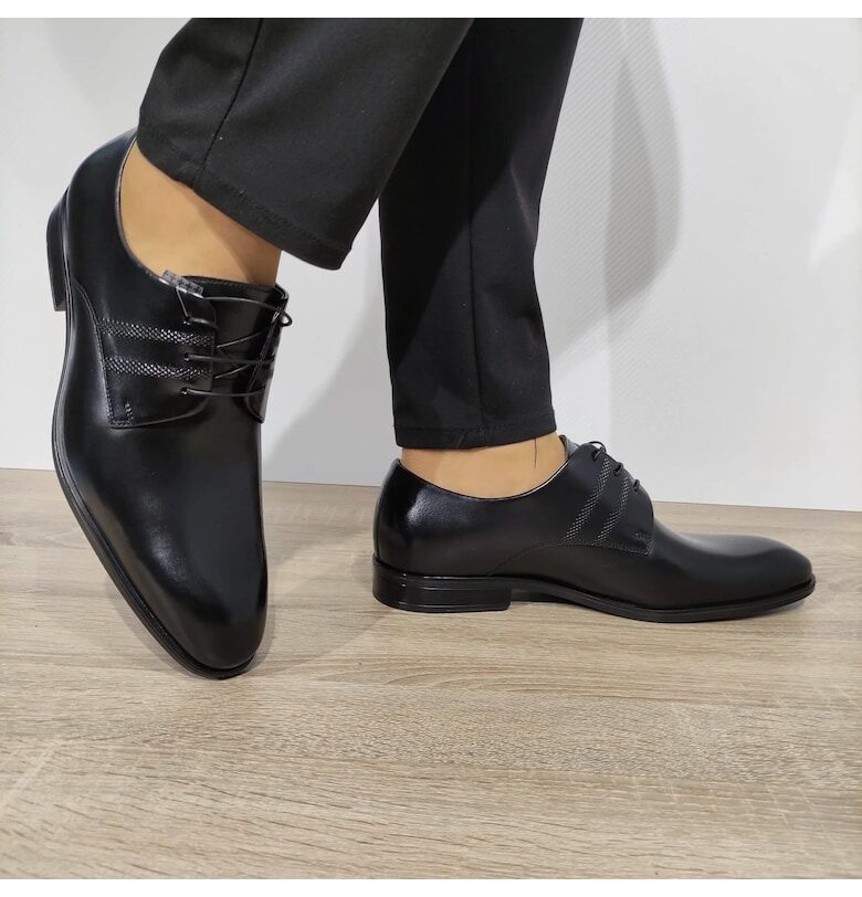 Елегантни мъжки обувки  A158-2000-M5P28 Black Florantic - Черен Florantic - Черен Conhpol