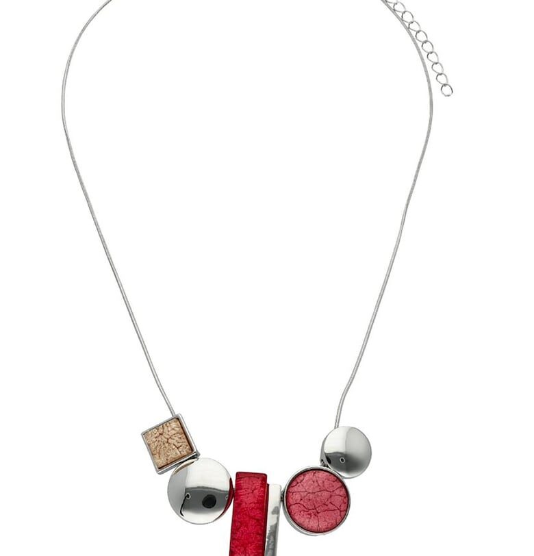 Елегантно колие с червен камък Figl