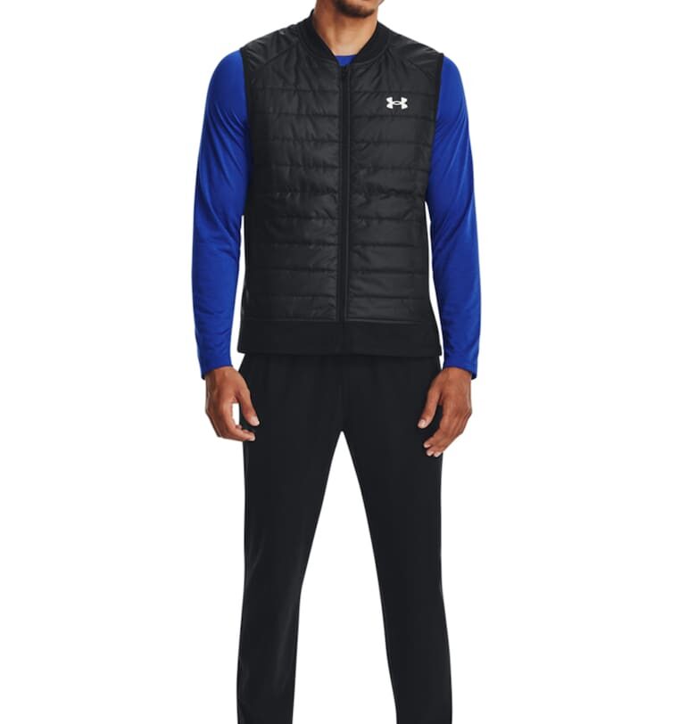 Елек за бягане Launch с термоизолация - Бял/Черен Under Armour