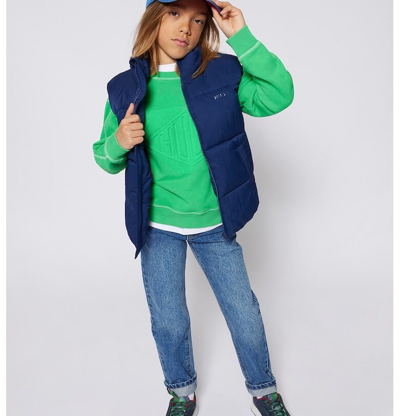 Елек с висока яка - Тъмносин HUGO