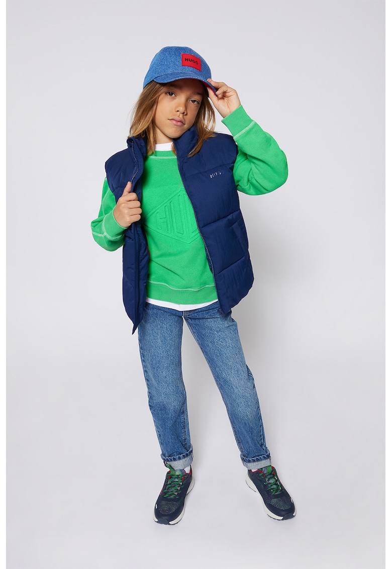 Елек с висока яка - Тъмносин HUGO