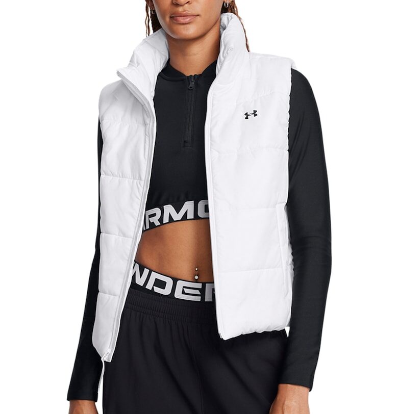 Елек с цип и лого - Бял Under Armour