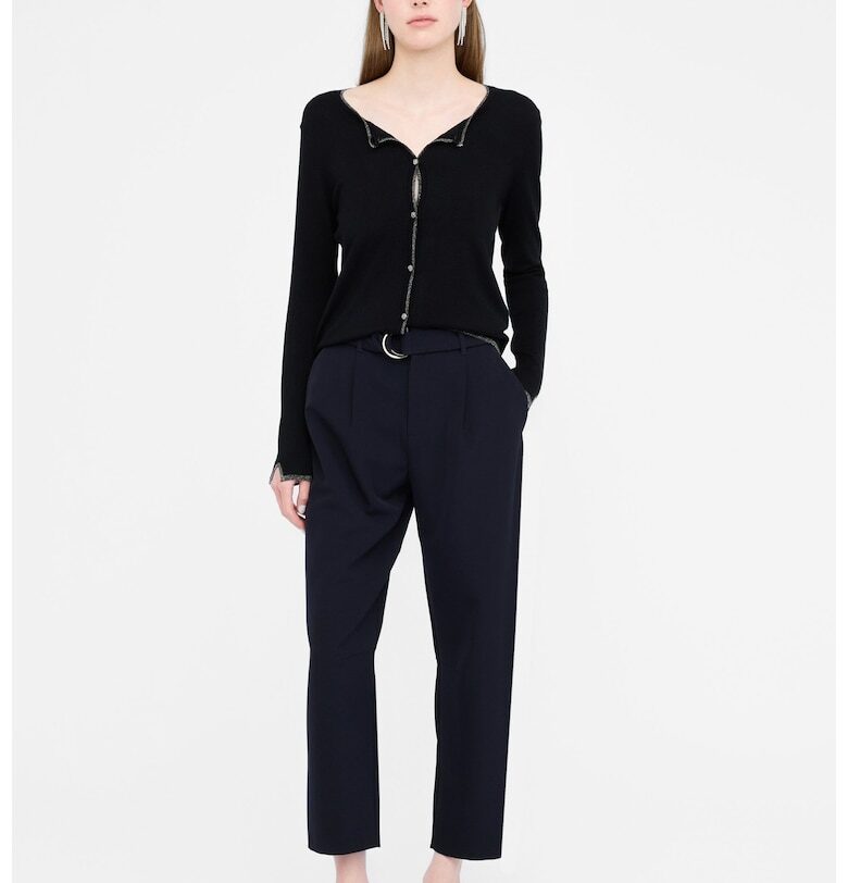 Жилетка с бляскави детайли - Черен Liu Jo