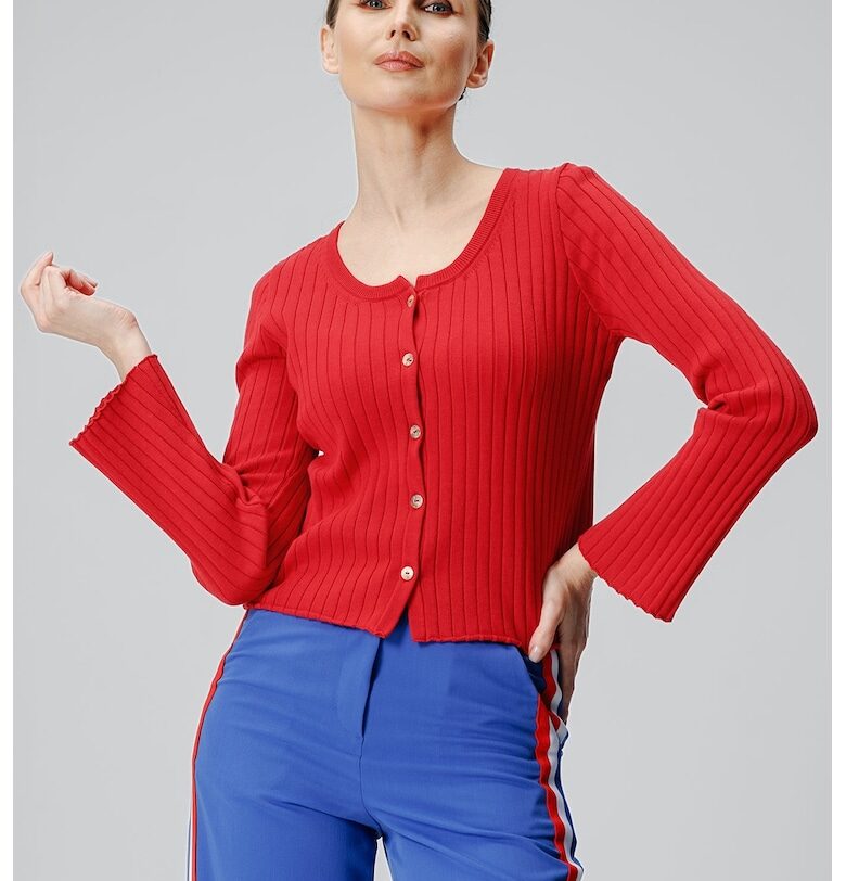 Жилетка с копчета - Червен Laneria