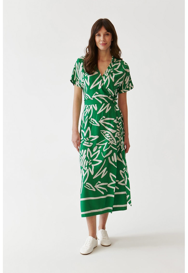 Застъпена рокля Zerwi - Аква зелено Tatuum