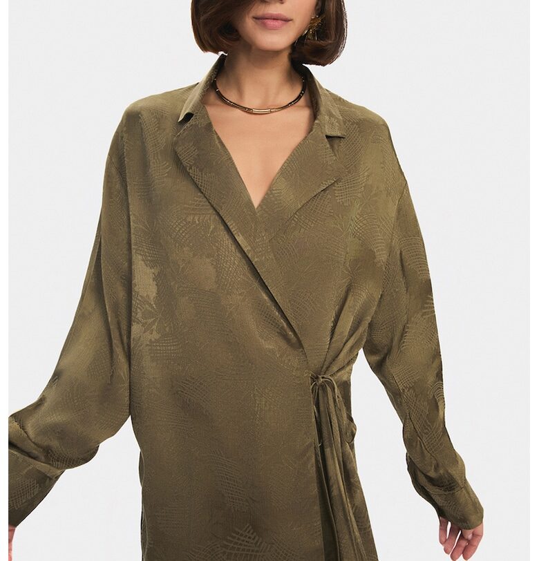 Застъпена свободна риза - Каки June