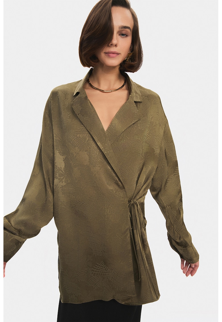 Застъпена свободна риза - Каки June