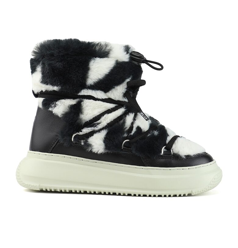 Зимни боти Gravita с лесно обуване - Бял/Черен Pajar