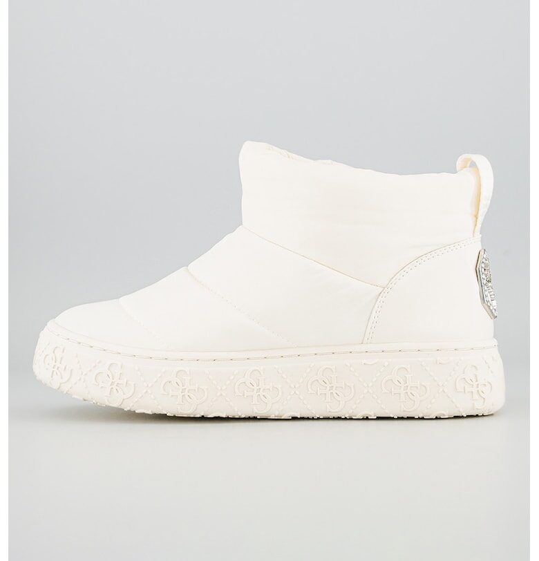 Зимни боти с лого - Мръснобял GUESS