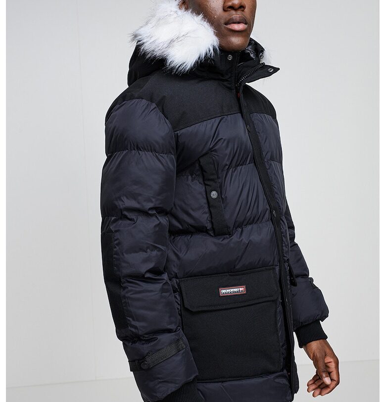 Зимно водоустойчиво яке Dalibor с еко пух - Избеляло черно Geo Norway