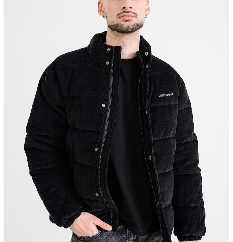 Зимно джинсово яке - Черен GUESS JEANS