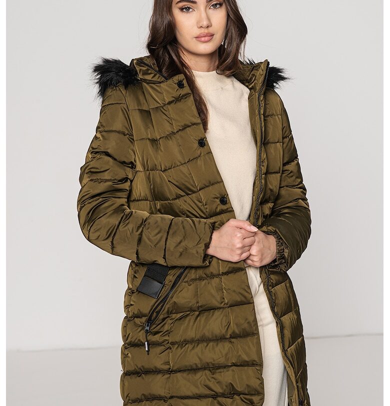 Зимно капитонирано яке Anemone с качулка - Каки Geo Norway