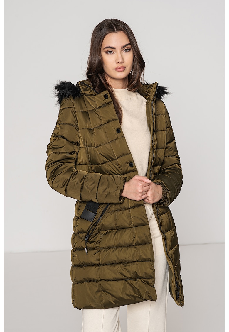 Зимно капитонирано яке Anemone с качулка - Каки Geo Norway