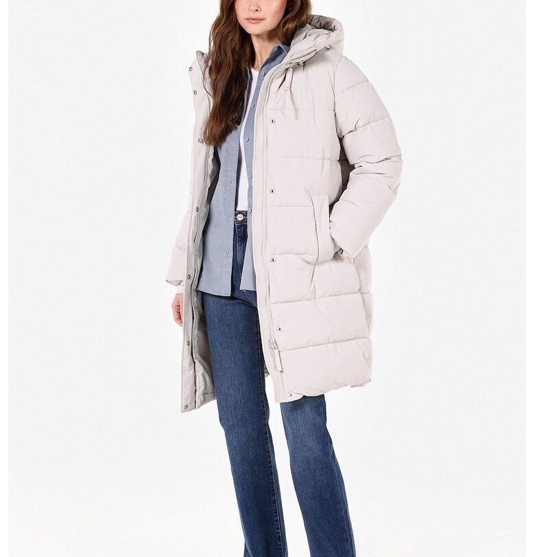 Зимно капитонирано яке - Слонова кост COLINS