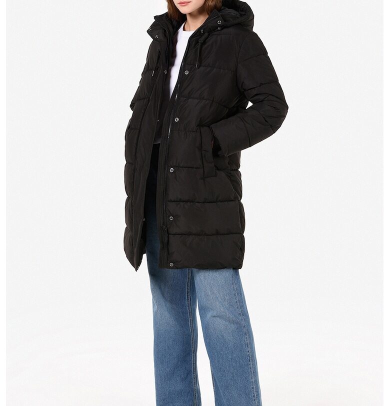 Зимно капитонирано яке - Черен COLINS