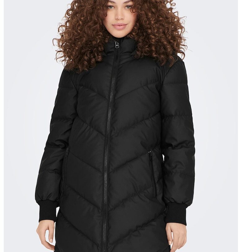 Зимно капитонирано яке - Черен JdY