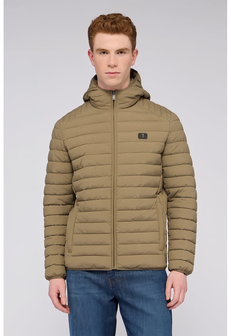 Зимно капитонирано яке с джобове - Каки Trussardi