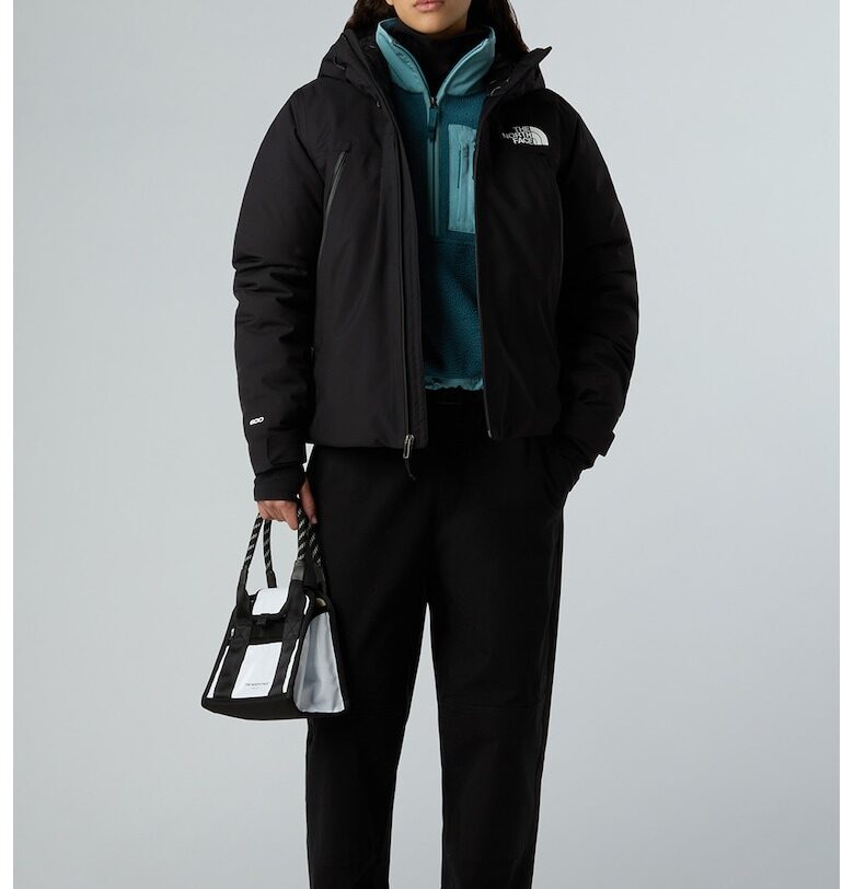 Зимно пухено яке Range с качулка - Черен The North Face