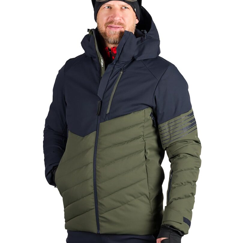 Зимно ски яке Zygmunt с качулка - Каки/Тъмносин NORTHFINDER