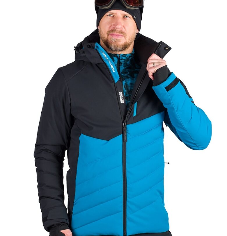 Зимно ски яке Zygmunt с качулка - Черен/Син NORTHFINDER