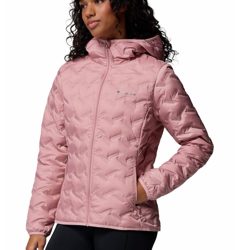Зимно трекинг яке Delta Ridge II с пухена вата - Прашно розово Columbia