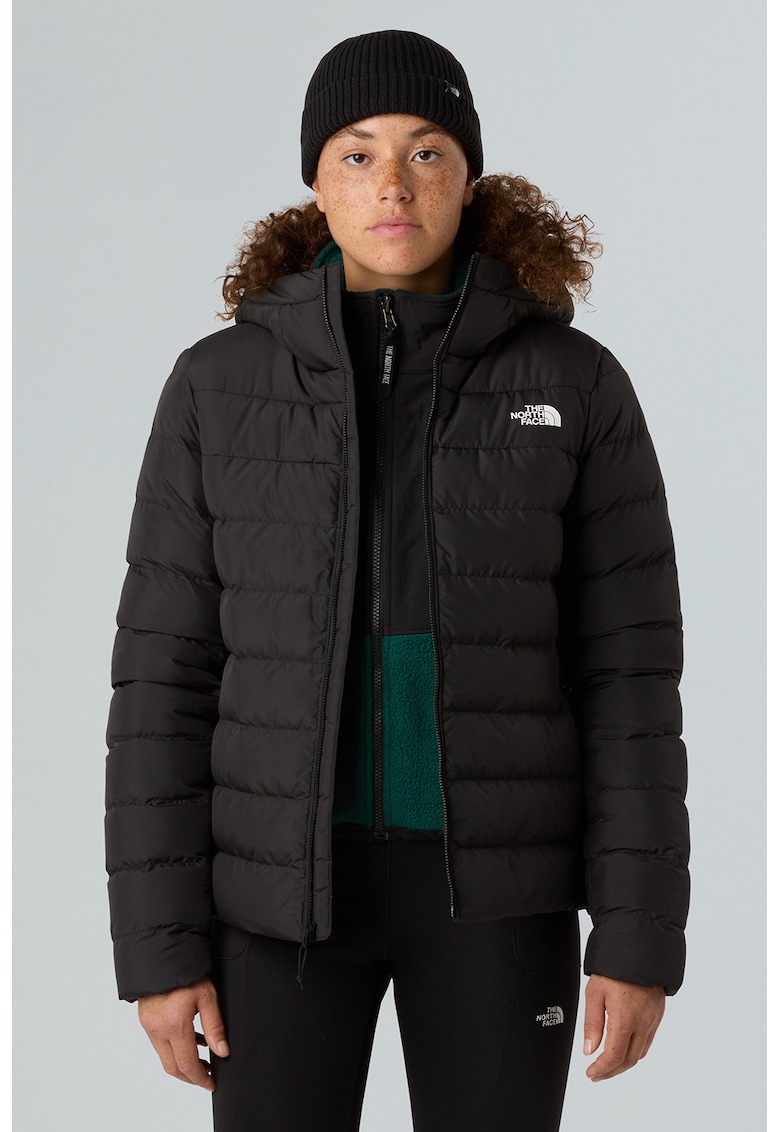 Зимно яке Aconcagua III с пухена вата и качулка - Черен The North Face