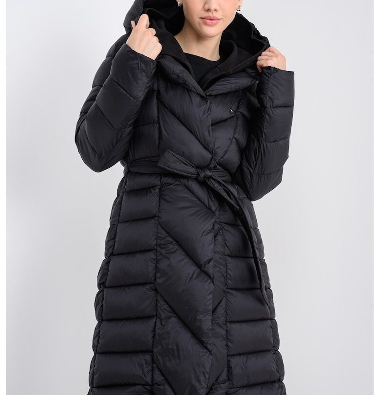 Зимно яке Adina с качулка - Черен Geographical Norway