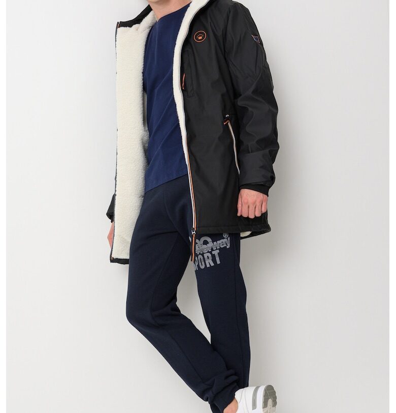 Зимно яке Aladim с топла подплата - Избеляло черно Geographical Norway