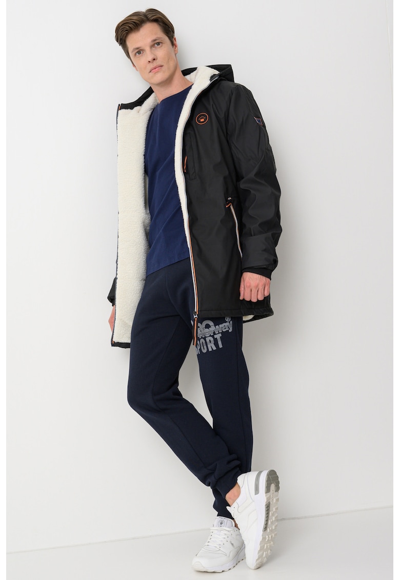 Зимно яке Aladim с топла подплата - Избеляло черно Geographical Norway