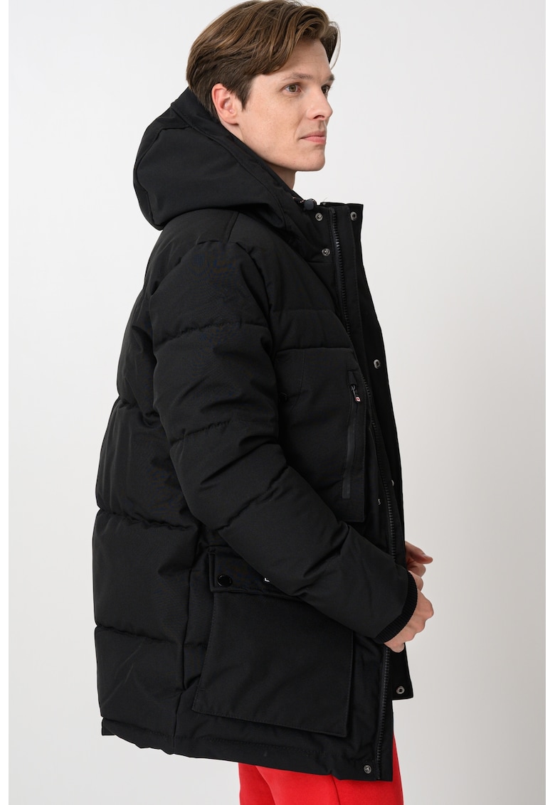 Зимно яке Alberteak с качулка - Черен Canadian Peak