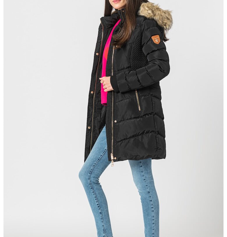 Зимно яке Badonna с еко пух - Черен Geo Norway