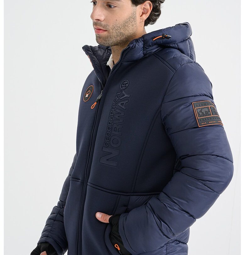 Зимно яке Bafare с качулка - Тъмносин Geographical Norway