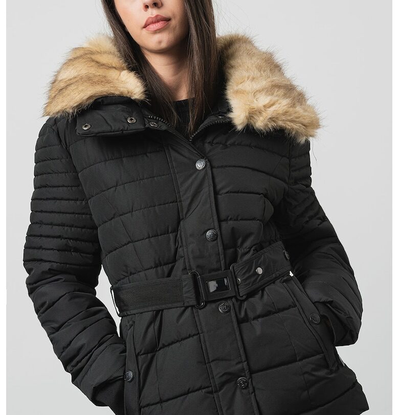 Зимно яке Bellenana с колан - Черен Anapurna