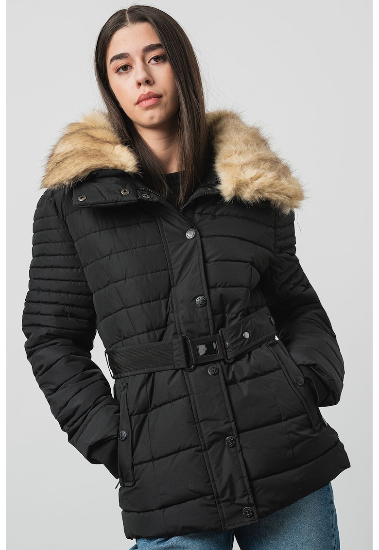 Зимно яке Bellenana с колан - Черен Anapurna