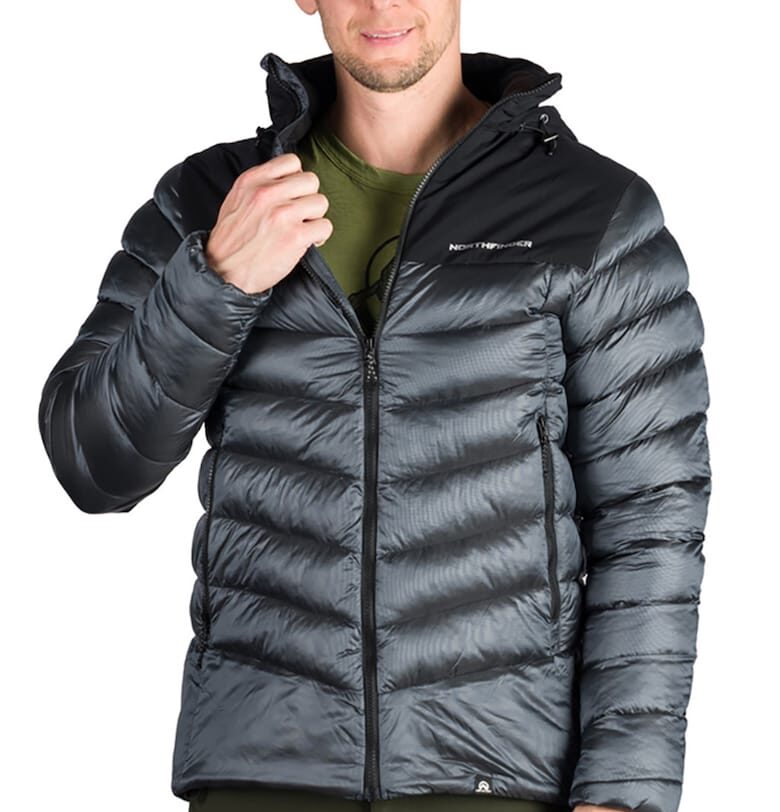 Зимно яке Bertram за хайкинг и трекинг - Черен/Сребрист NORTHFINDER