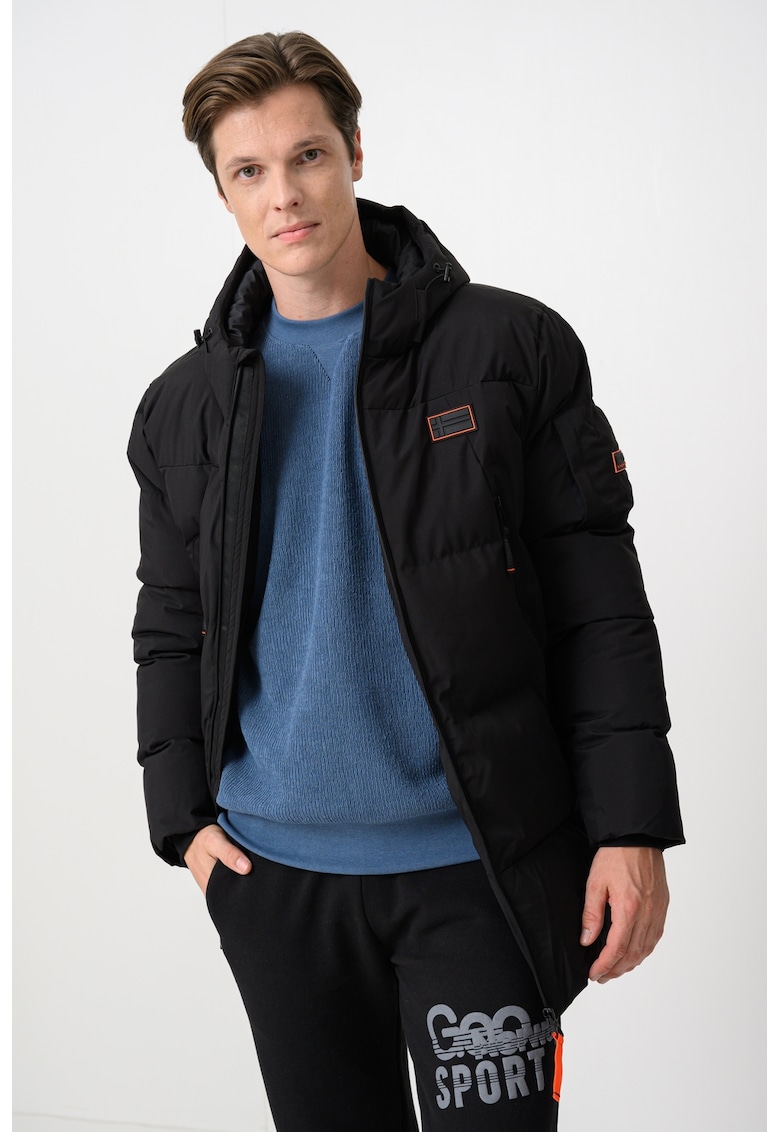 Зимно яке Bob с качулка - Черен Geographical Norway