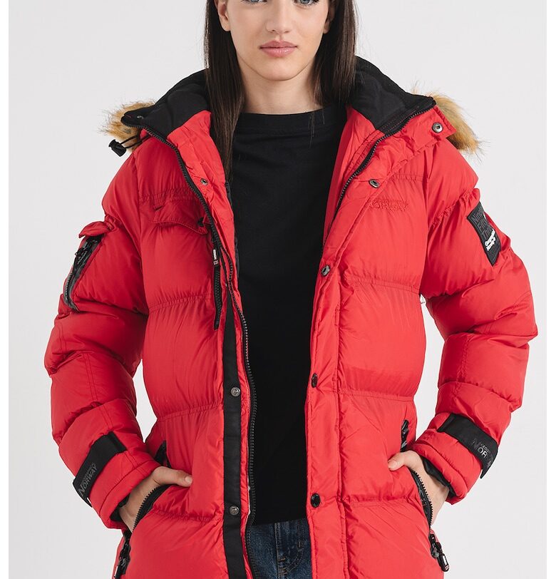 Зимно яке Bonapart с качулка - Червен Geographical Norway