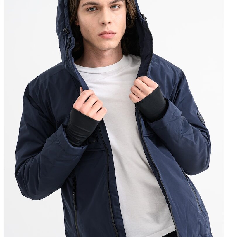 Зимно яке Buldozer с цепки за палеца - Тъмносин Geographical Norway