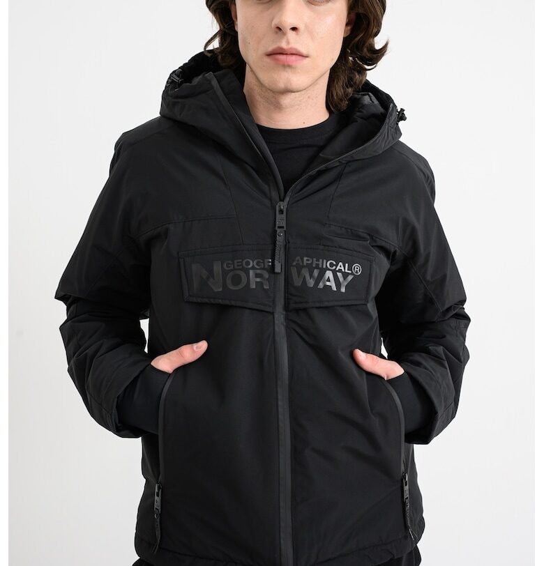 Зимно яке Buldozer с цепки за палеца - Черен Geographical Norway