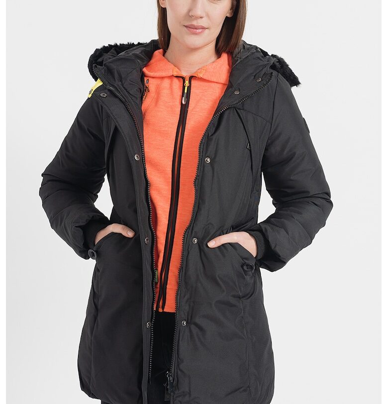 Зимно яке Cherifana с качулка и еко пух - Черен Anapurna