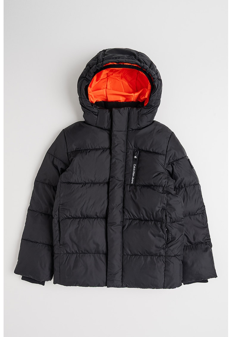 Зимно яке Essential с вата - Черен CALVIN KLEIN