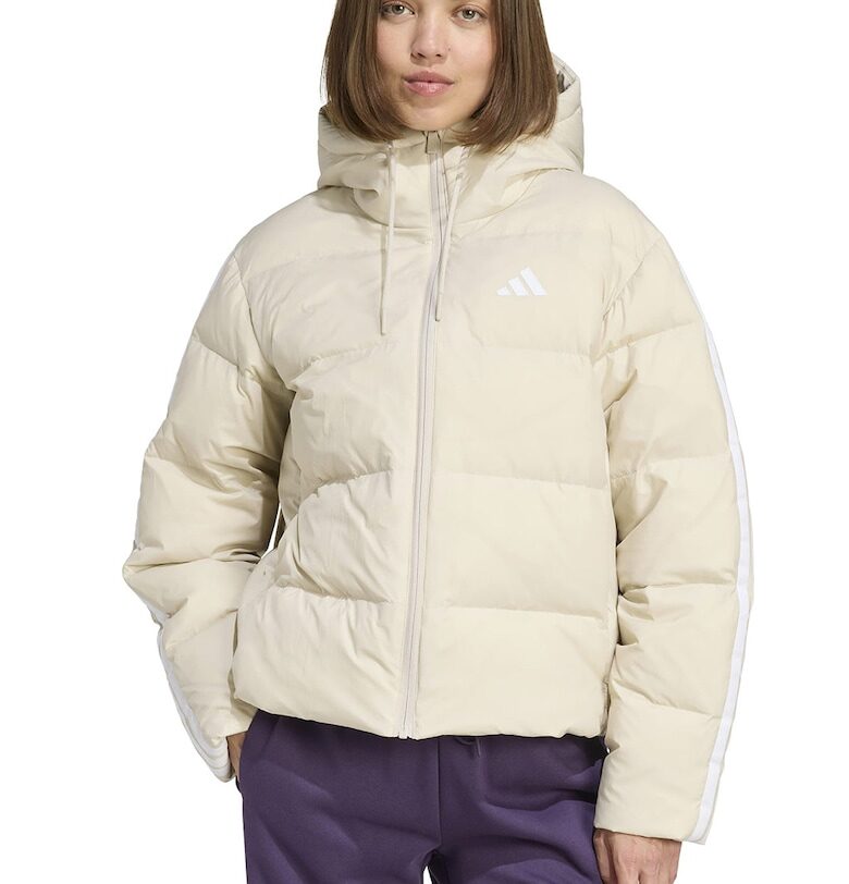 Зимно яке Essentials CLIMAWARM с пухена вата - Бял/Светло бежово adidas Sportswear