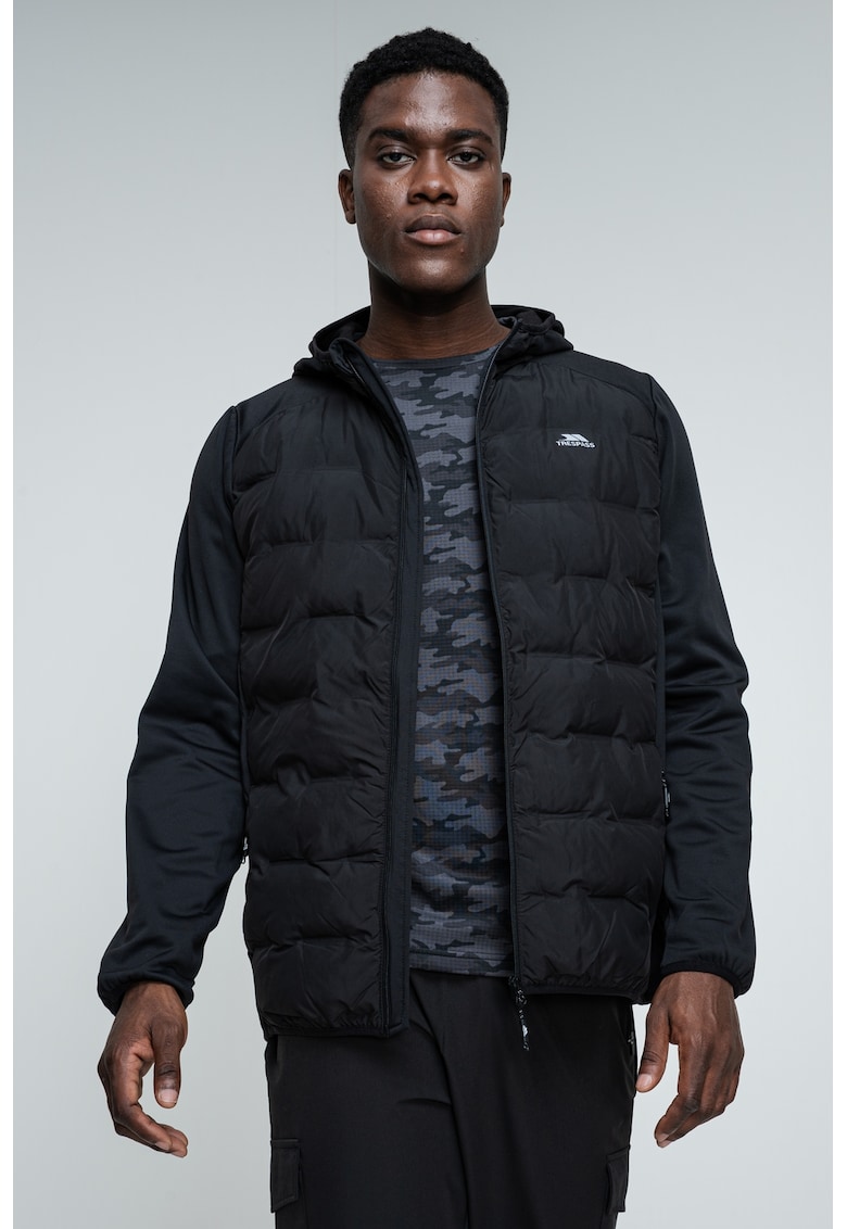 Зимно яке Jorge с качулка - Черен Trespass