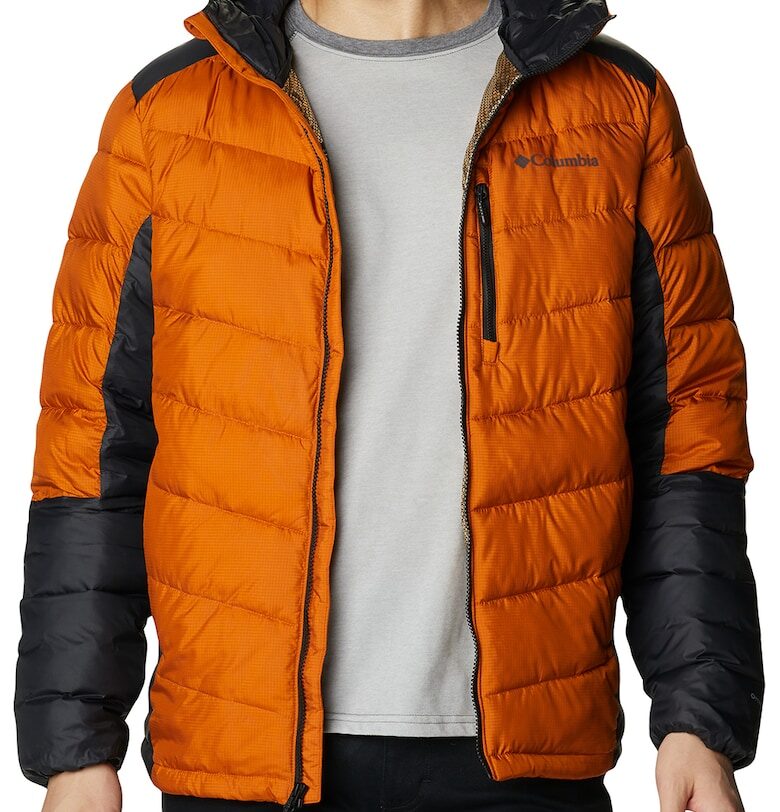 Зимно яке Labyrinth Loop с качулка - Черен/Оранжев Columbia