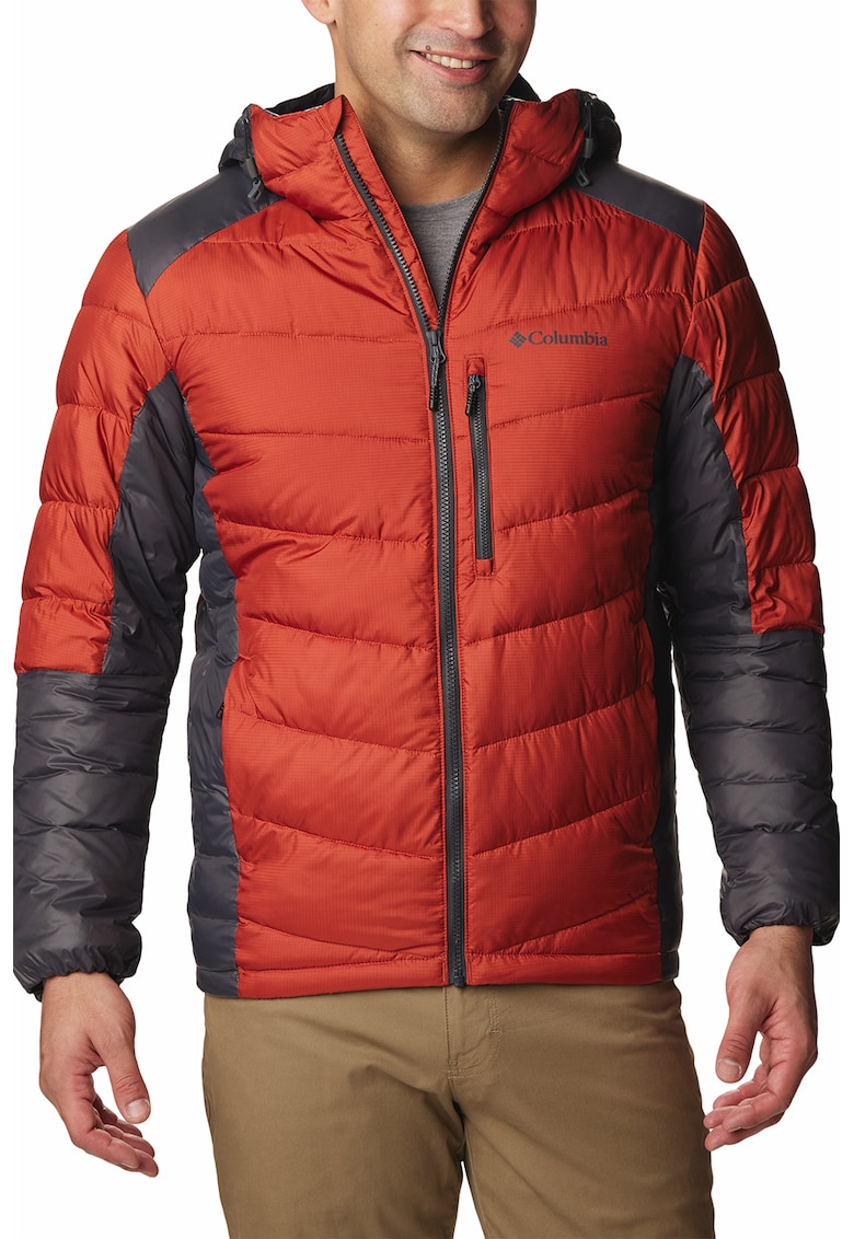 Зимно яке Labyrinth Loop с качулка - Черен/Тъмночервен Columbia