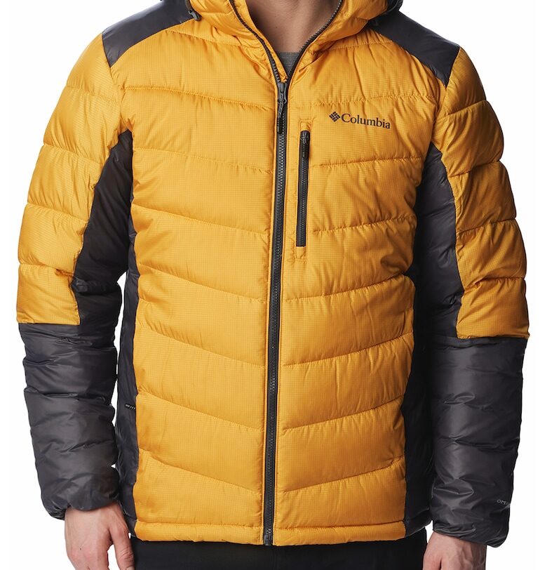 Зимно яке Labyrinth Loop с качулка - Черен/Шафраново жълто Columbia