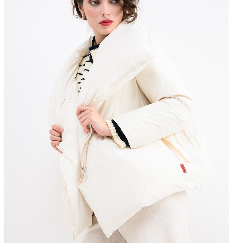 Зимно яке Mascia с пухена вата - Бял MaxCo