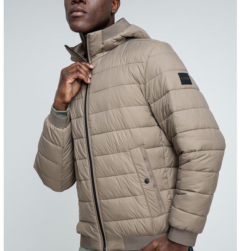 Зимно яке Odenis със стандартна кройка - Бежов BOSS