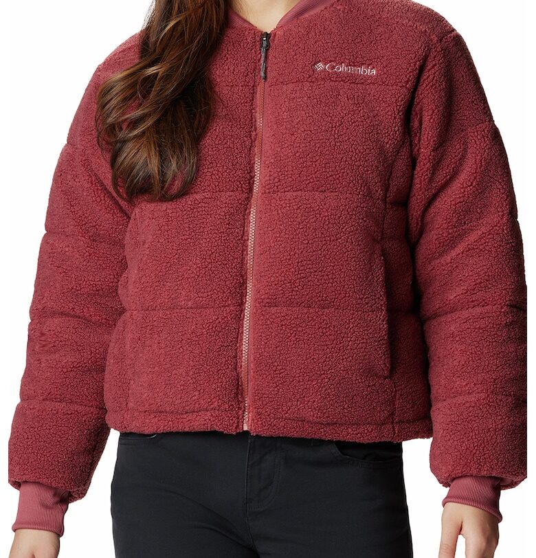 Зимно яке Puffect Puffed с джобове - Тъмночервен Columbia