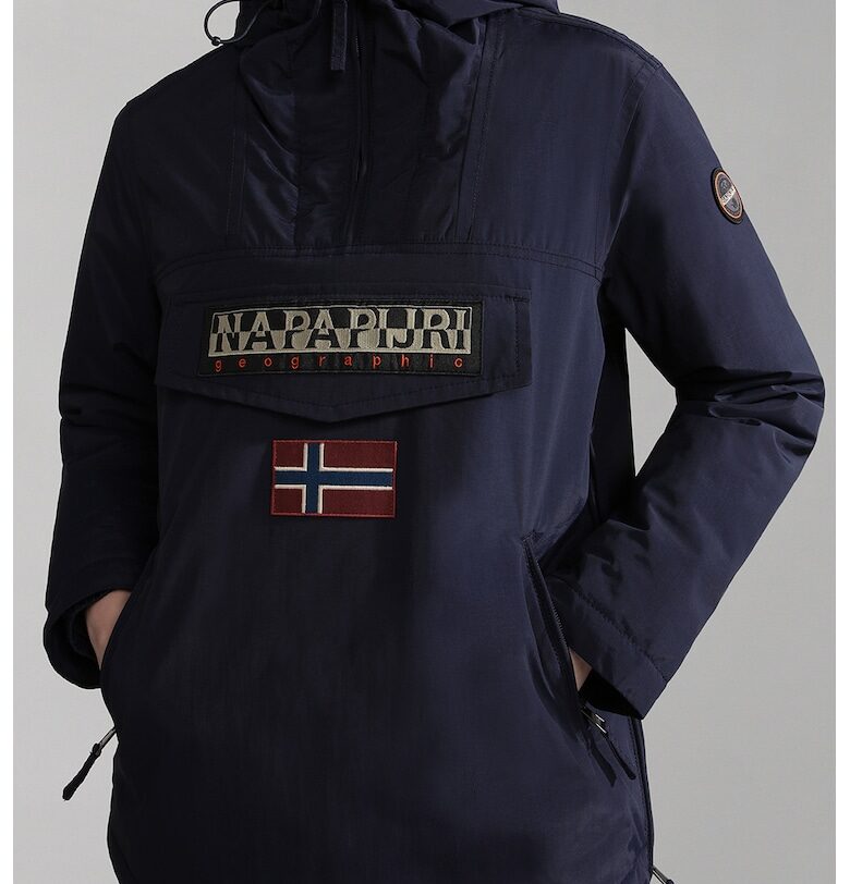 Зимно яке Rainforest с качулка - Тъмносин Napapijri